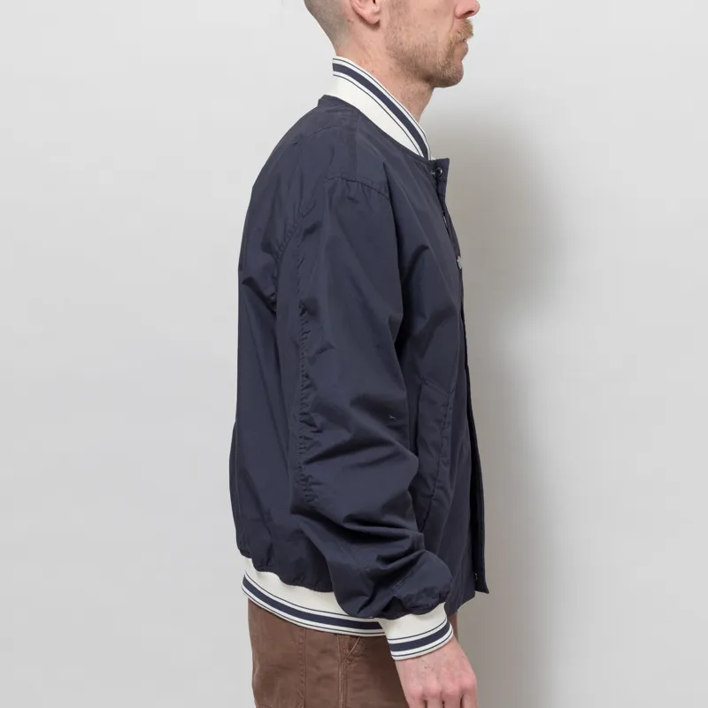 Universal Works NS Bomber Jacket Navy Peached Poplin-4