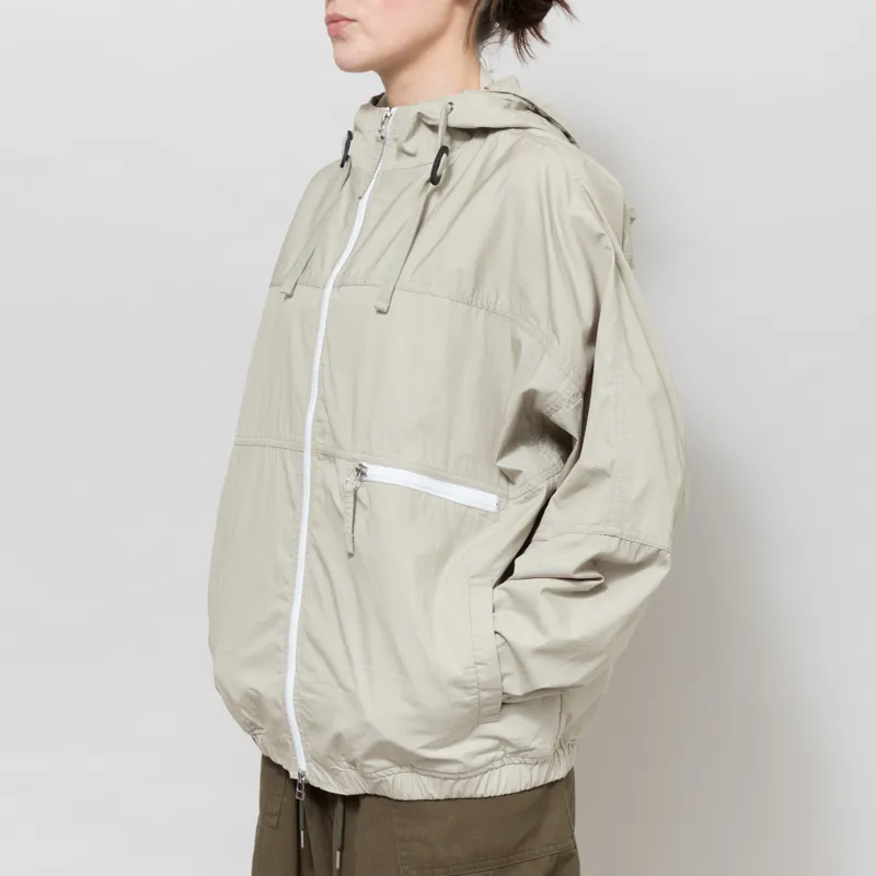 Universal Works Womens Daley Jacket Sand Cotton Recycled Nylon Mix-2