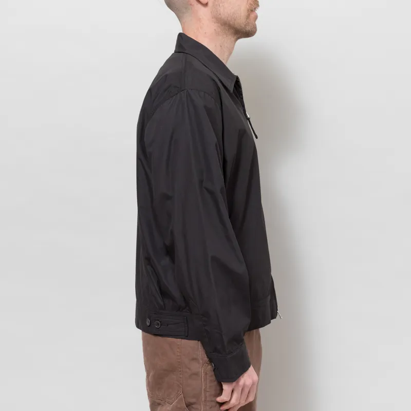 Universal Works Rose Bowl Jacket Black Recycled Polytech-4