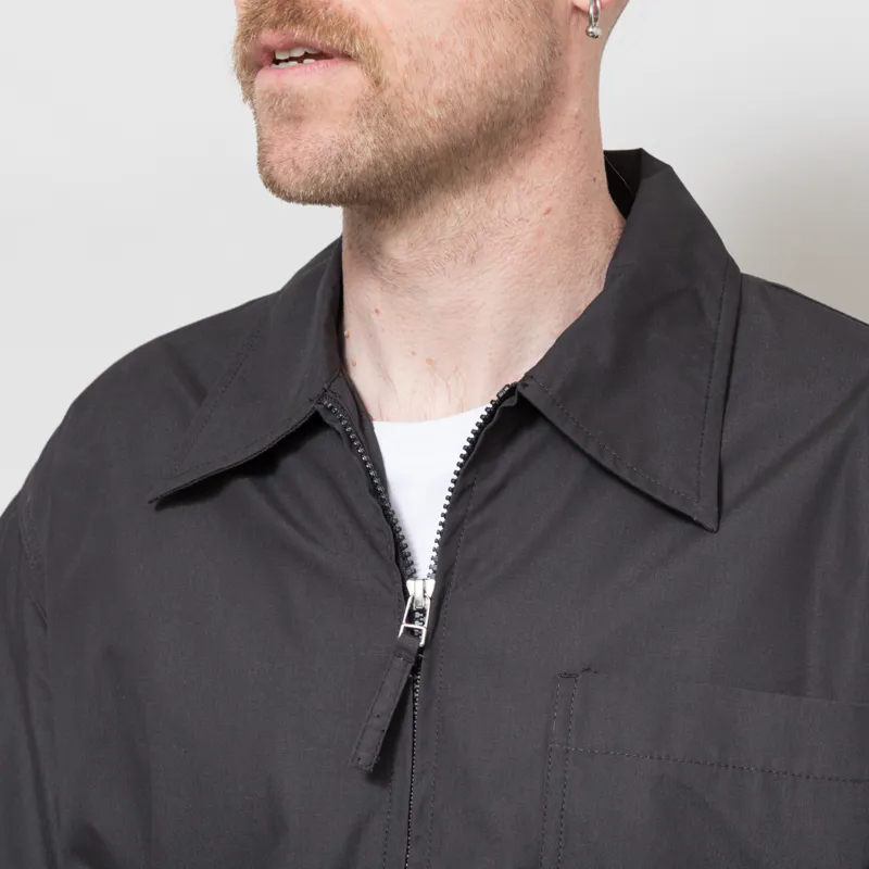 Universal Works Rose Bowl Jacket Black Recycled Polytech-5