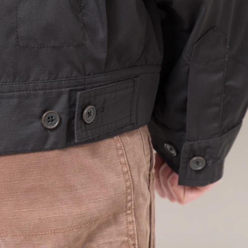 Universal Works Rose Bowl Jacket Black Recycled Polytech-10