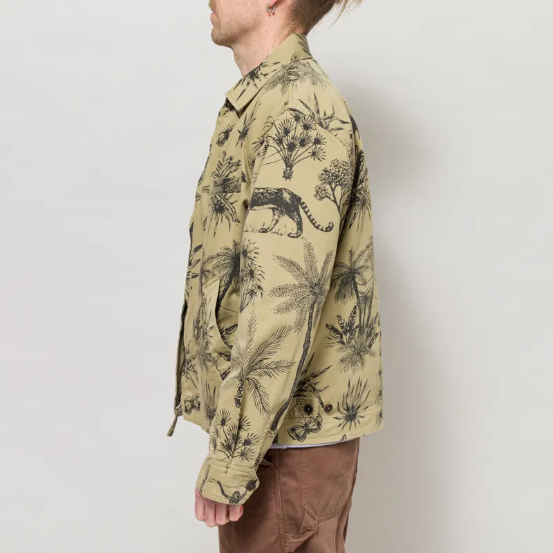 Universal Works Windcheater Jacket Sand Jungle Toile Twill-2