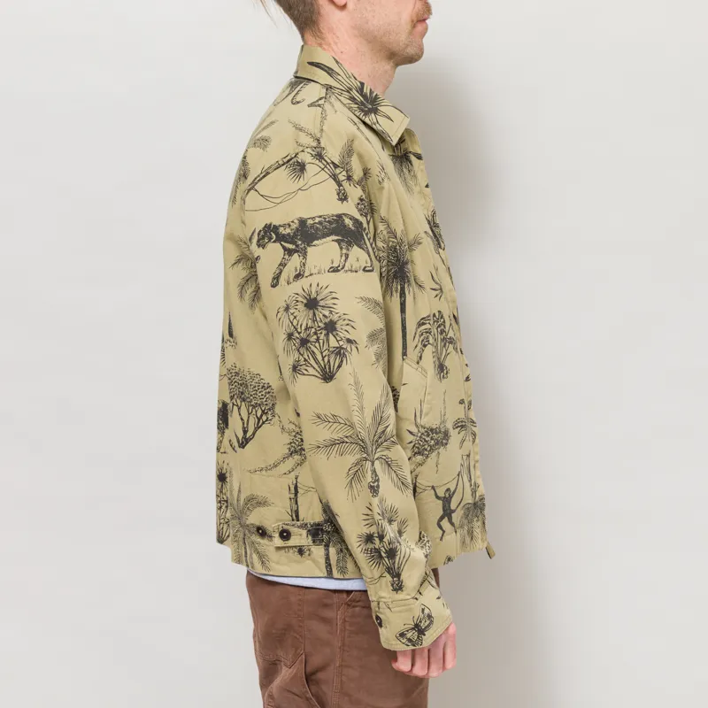 Universal Works Windcheater Jacket Sand Jungle Toile Twill-4