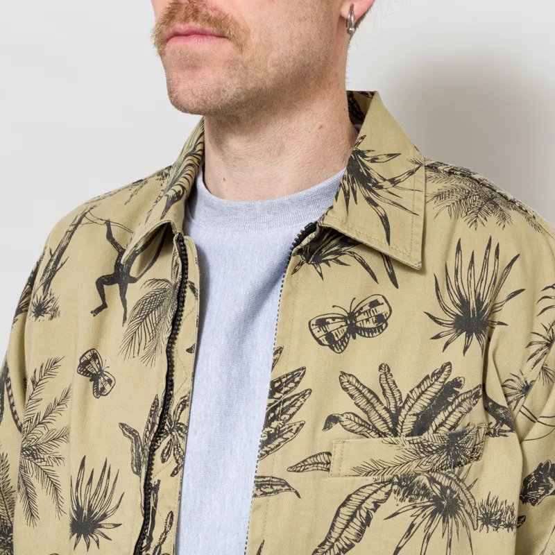 Universal Works Windcheater Jacket Sand Jungle Toile Twill-5