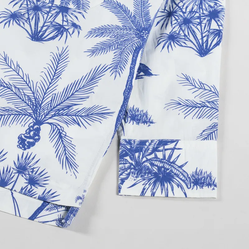 Universal Works Fatigue Shirt White Jungle Toile Poplin-8