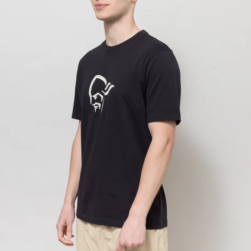Norrona Viking T Shirt Caviar Black Snowdrop-1