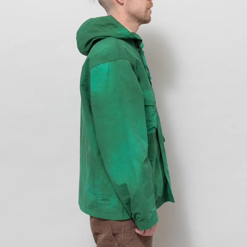 Universal Works Longsands Jacket Green Recycled Splash Nylon-4