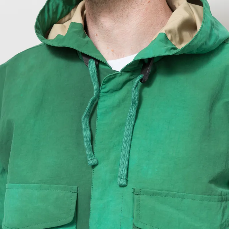 Universal Works Longsands Jacket Green Recycled Splash Nylon-5