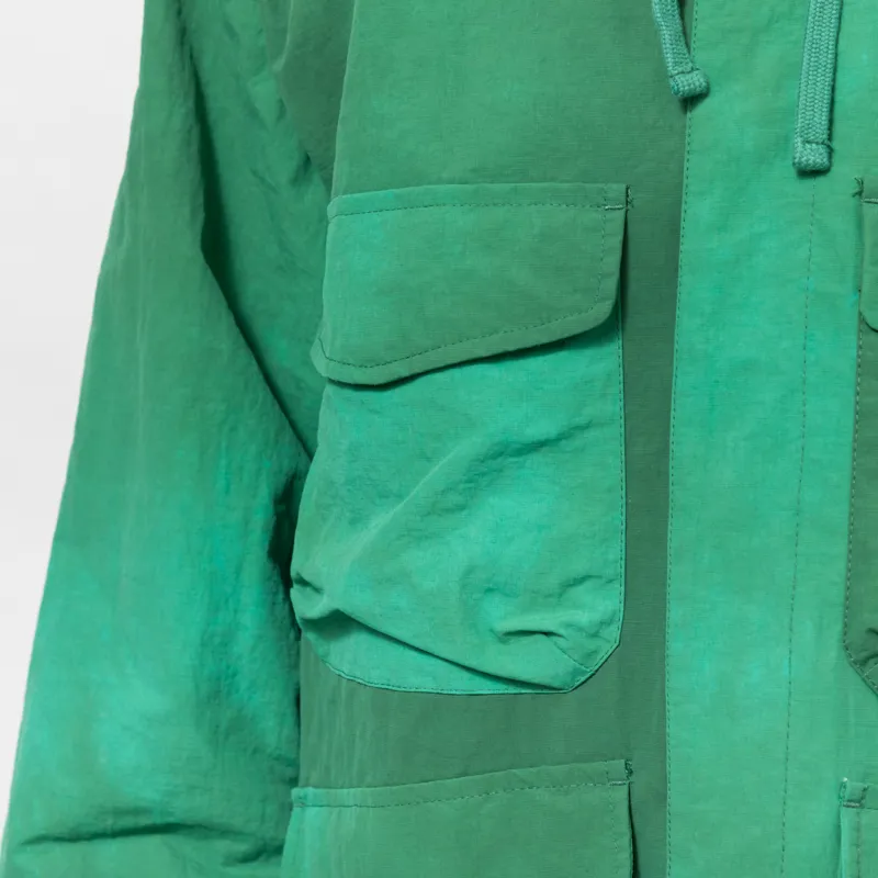 Universal Works Longsands Jacket Green Recycled Splash Nylon-8