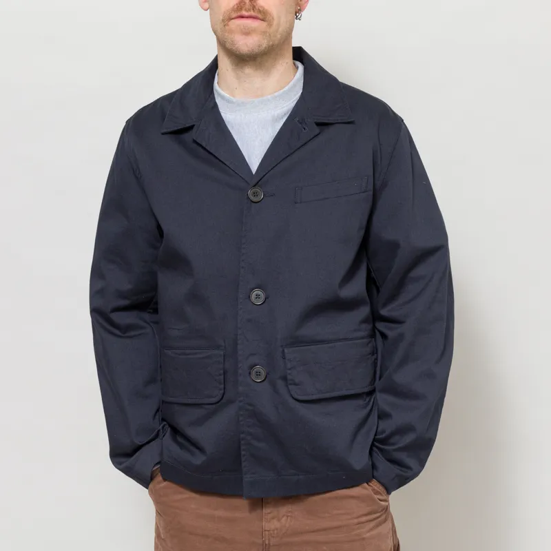 Universal Works Franck Jacket Navy Twill