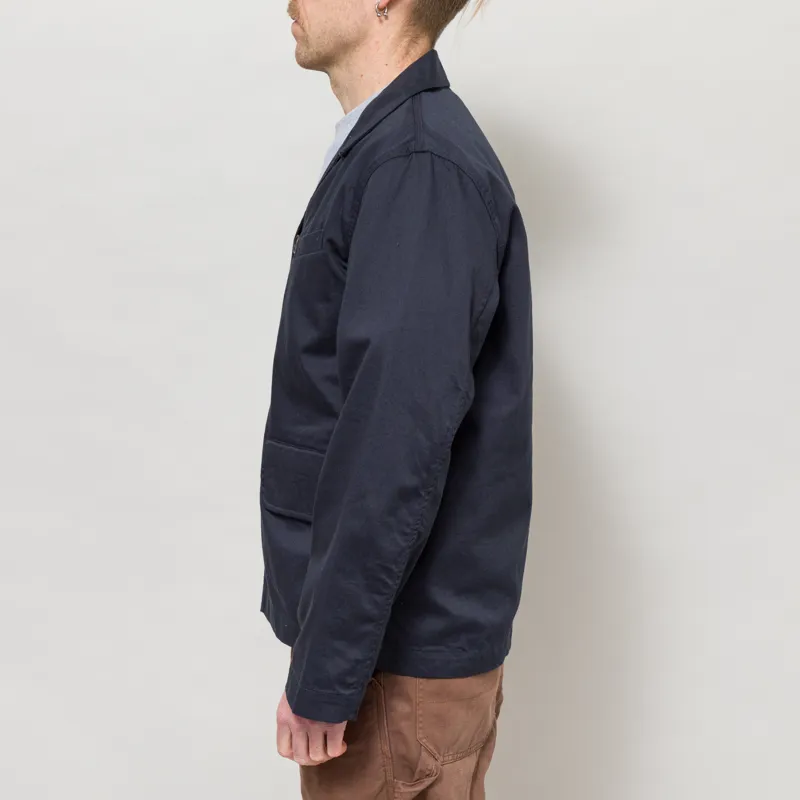 Universal Works Franck Jacket Navy Twill-2