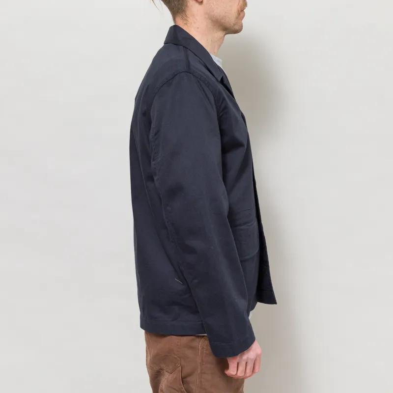 Universal Works Franck Jacket Navy Twill-4