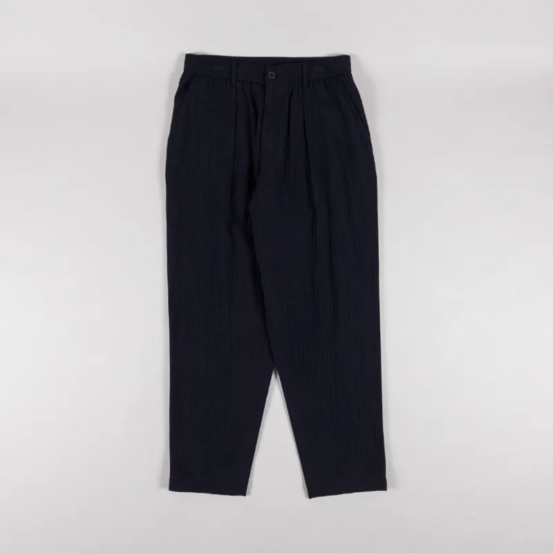 Universal Works Pleated Track Pant Navy Ospina Cotton
