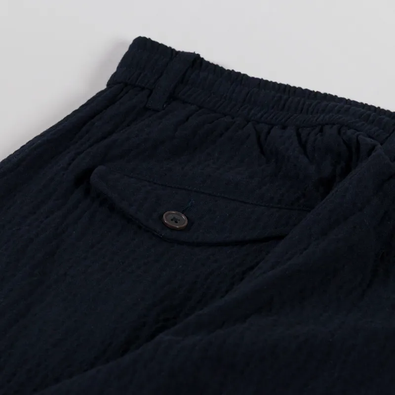 Universal Works Pleated Track Pant Navy Ospina Cotton-8