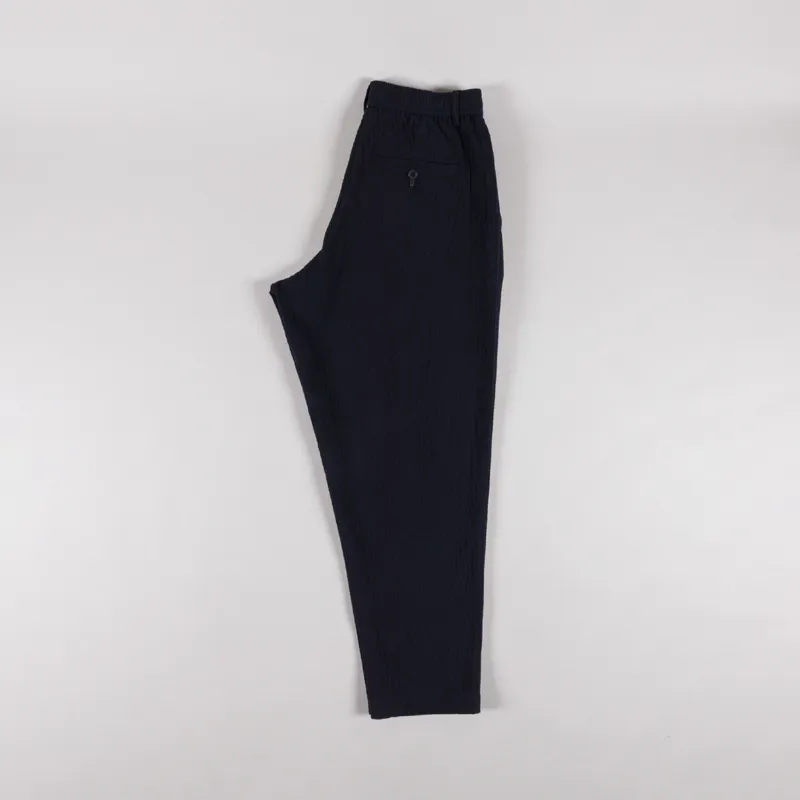 Universal Works Pleated Track Pant Navy Ospina Cotton-2