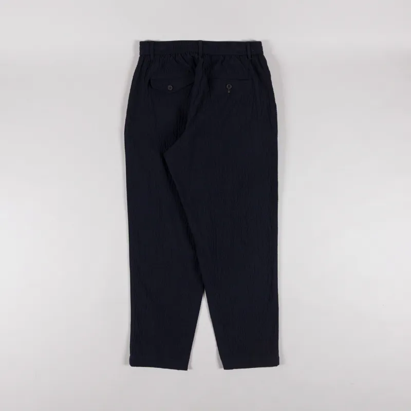 Universal Works Pleated Track Pant Navy Ospina Cotton-1