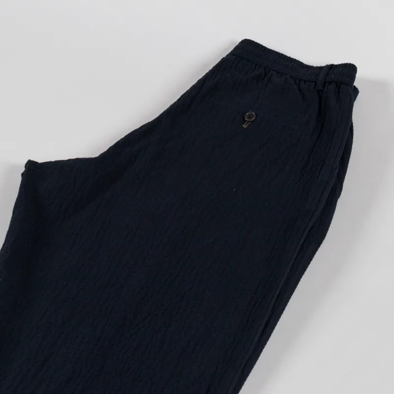Universal Works Pleated Track Pant Navy Ospina Cotton-5