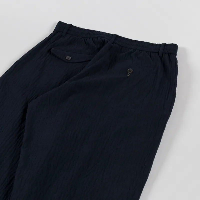 Universal Works Pleated Track Pant Navy Ospina Cotton-4