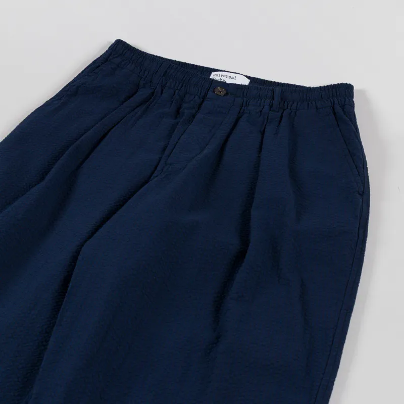 Universal Works Oxford Pant Navy Derby Stripe-5