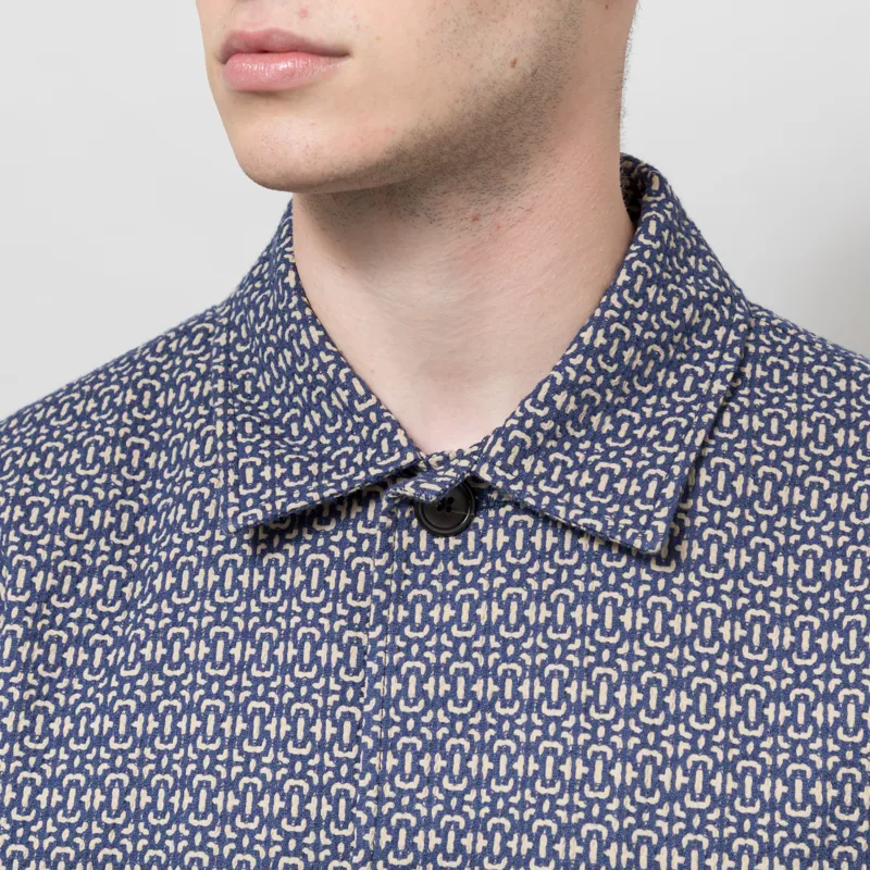Universal Works Warmus Jacket Navy Konos Cotton-4