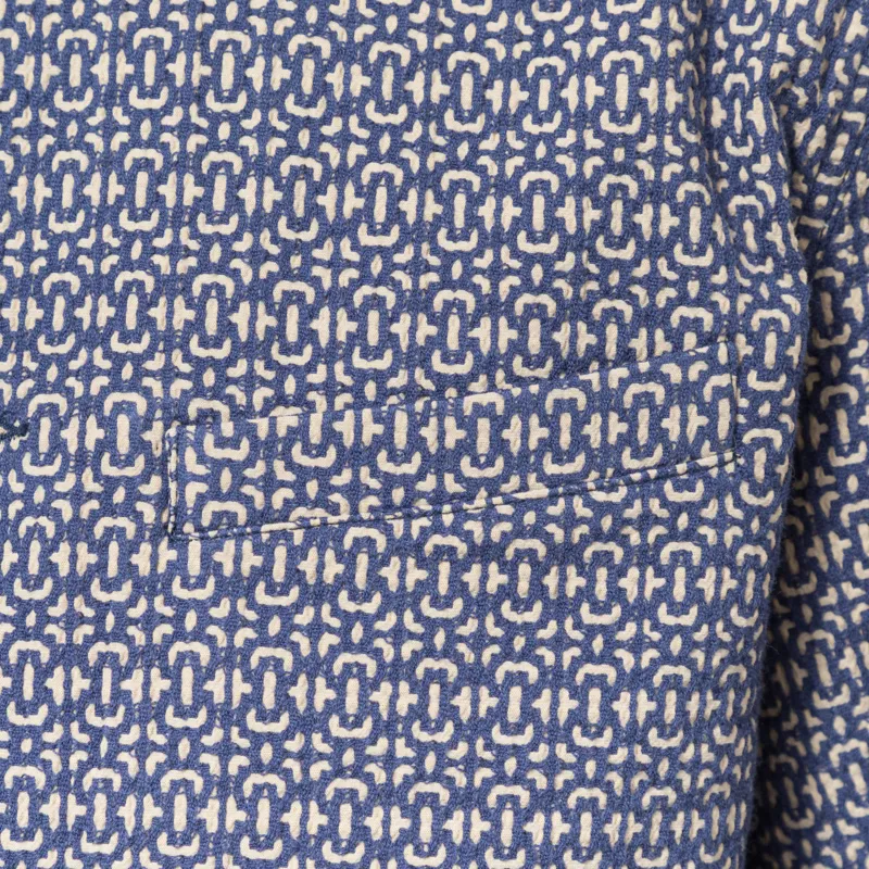 Universal Works Warmus Jacket Navy Konos Cotton-5