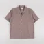 Universal Works Road Shirt Brown Sido Linen Mix