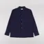 Universal Works Attendant Shirt Navy Arten Seersucker