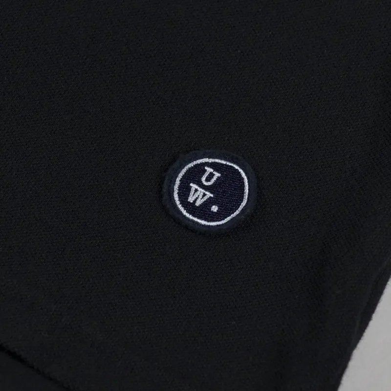 Universal Works Vacation Polo Black Piquet-4