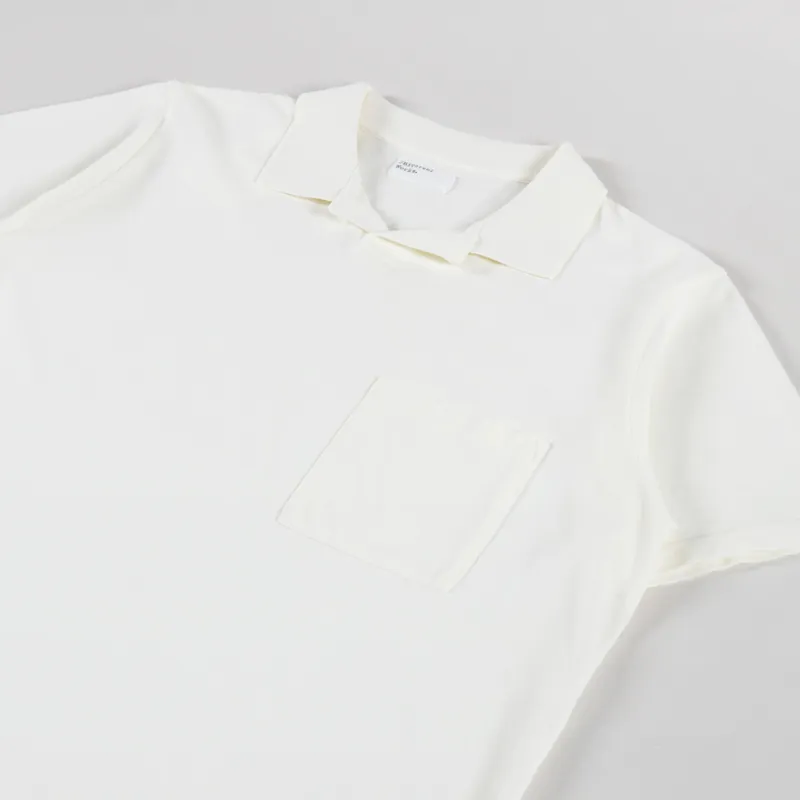 Universal Works Vacation Polo Ecru Piquet-1