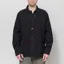 Universal Works Travail Overshirt Black Kendal Cotton
