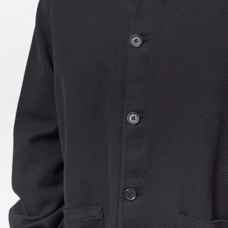 Universal Works Travail Overshirt Black Kendal Cotton-6