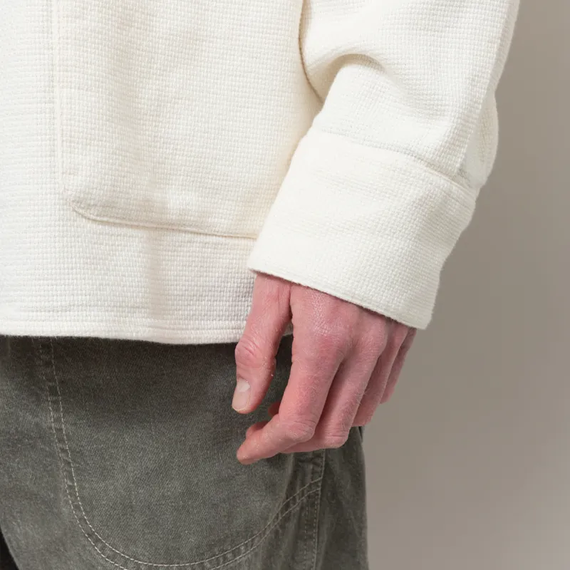 Universal Works Travail Overshirt Ecru Kendal Cotton-6
