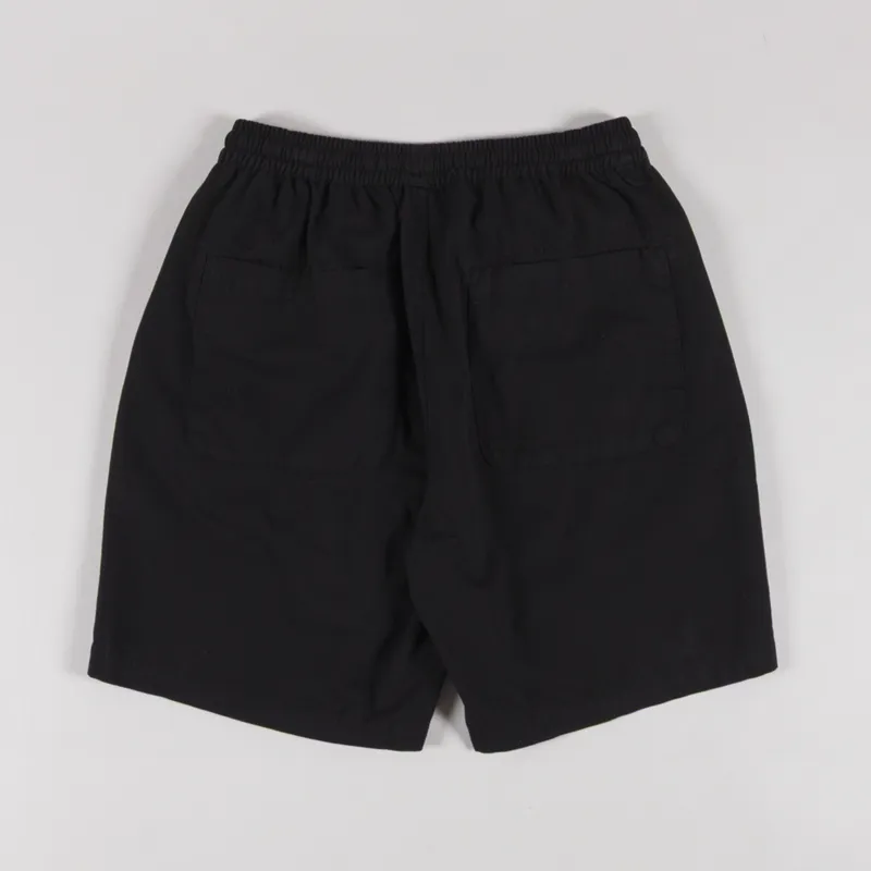 Universal Works Simple Shorts Black Kelly Cotton-1