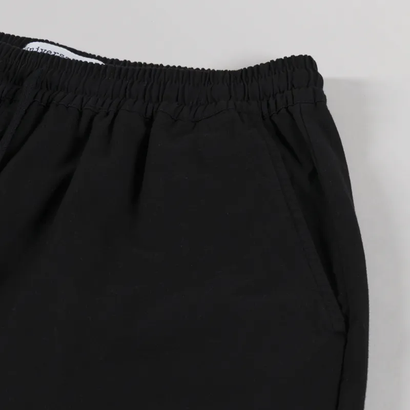 Universal Works Simple Shorts Black Kelly Cotton-4