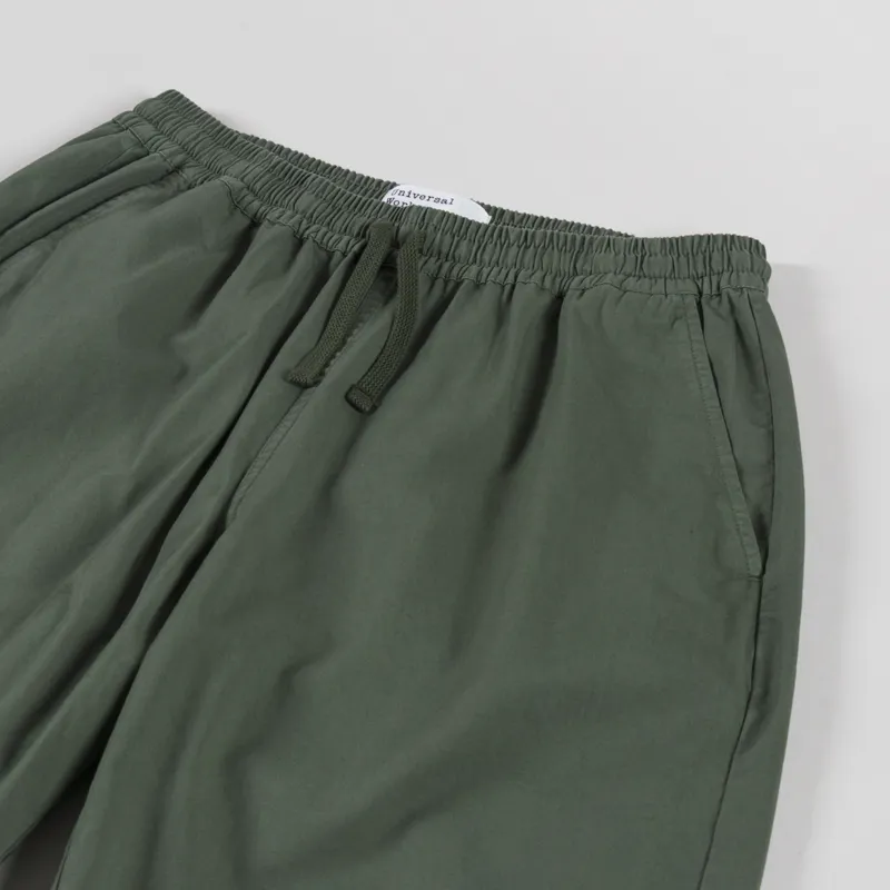 Universal Works Simple Shorts Olive Kelly Cotton-2