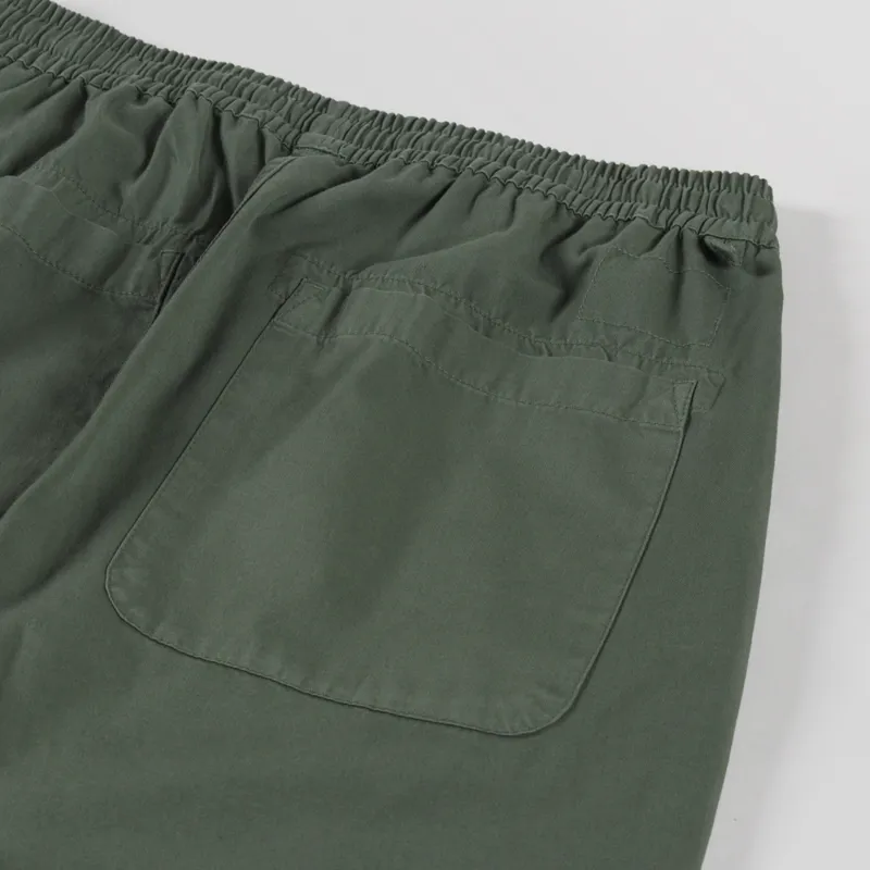Universal Works Simple Shorts Olive Kelly Cotton-5