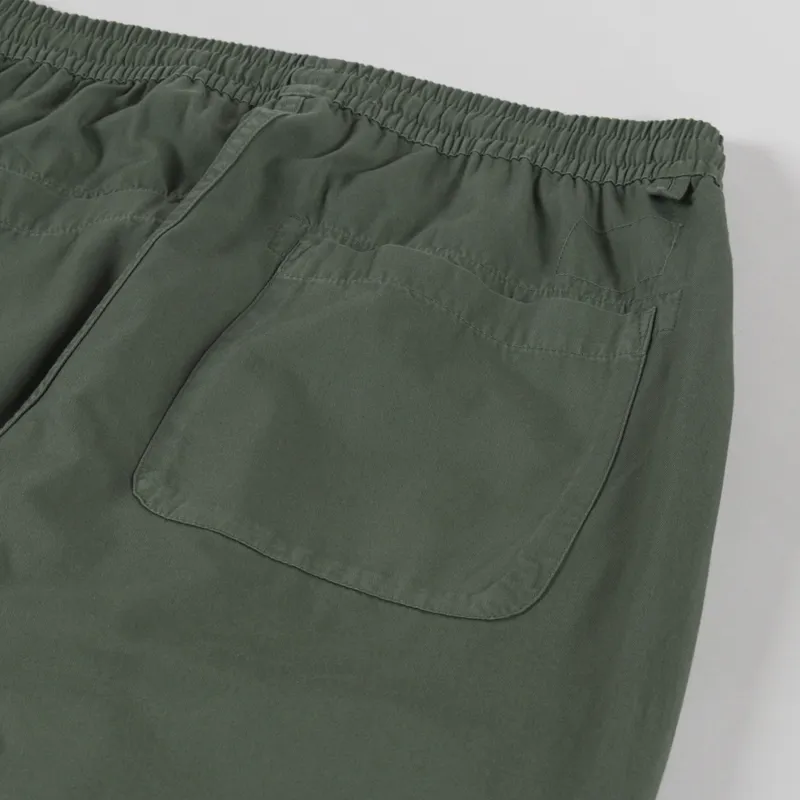 Universal Works Judo Pant Olive Kelly Cotton-8