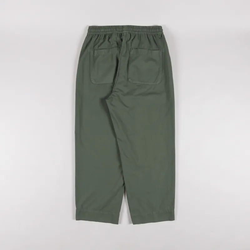 Universal Works Judo Pant Olive Kelly Cotton-1