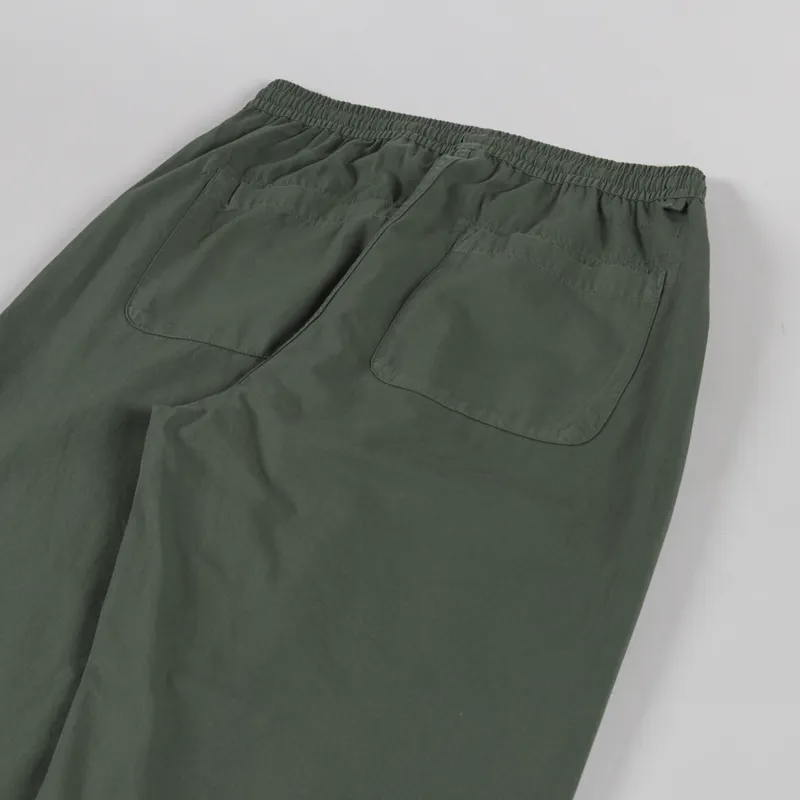 Universal Works Judo Pant Olive Kelly Cotton-6