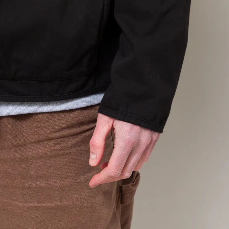 Universal Works Glider Jacket Black Kelly Cotton-9