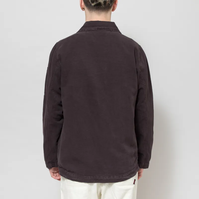 Universal Works Coverall Jacket Licorice Lyo Linen Mix-3