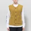 Universal Works Womens Lancaster Gilet Yellow Alvar Fleece