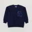 Universal Works x Walsh Panelled Loose Sweatshirt Navy Brush Back Sweat