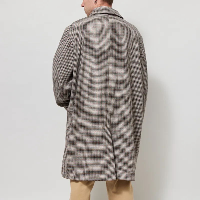 Universal Works Stan Coat Taupe Lester Dogtooth-2