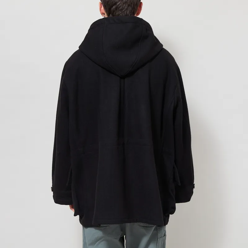 Universal Works Boston Parka Black Mowbray-2