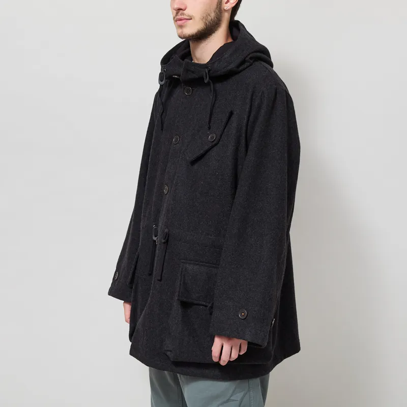 Universal Works Boston Parka Grey Marl Mowbray-1