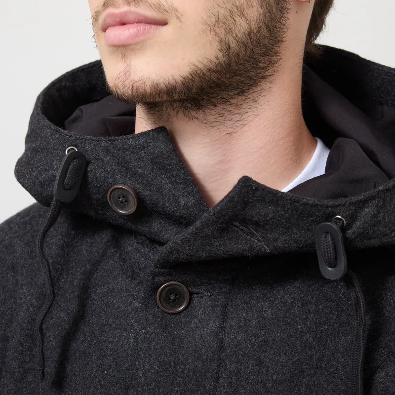 Universal Works Boston Parka Grey Marl Mowbray-4