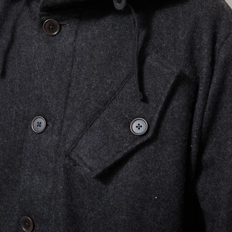 Universal Works Boston Parka Grey Marl Mowbray-9