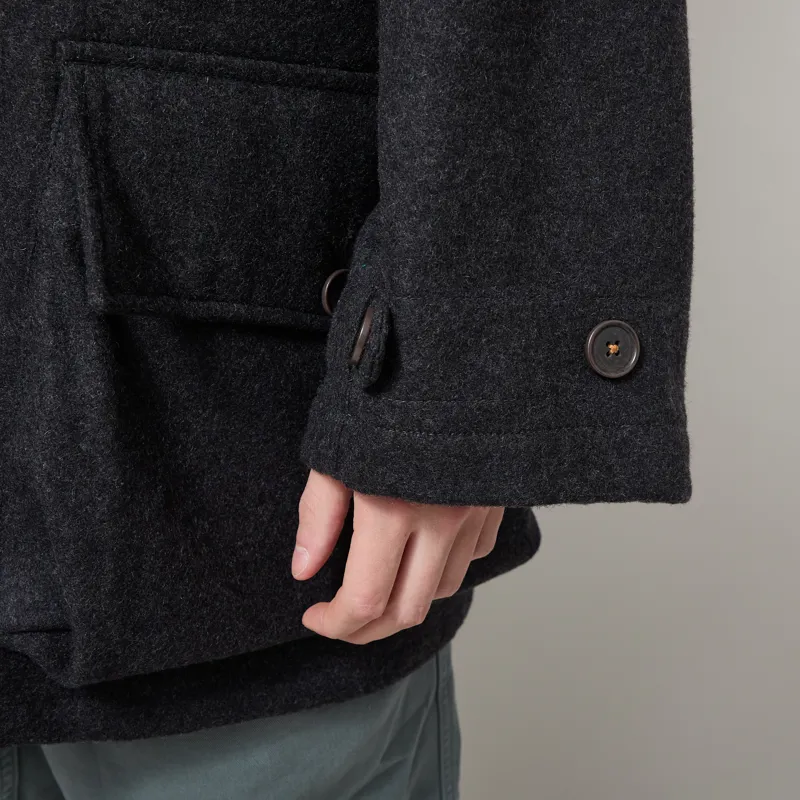 Universal Works Boston Parka Grey Marl Mowbray-10