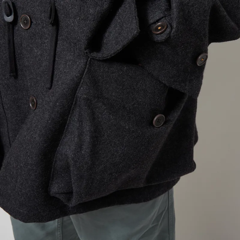 Universal Works Boston Parka Grey Marl Mowbray-11